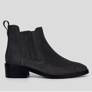 Aquatalia Women’s Carmie Gray Suede Ankle Boot Size 7